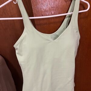 Lululemon Athletica Light Green Tank Top
